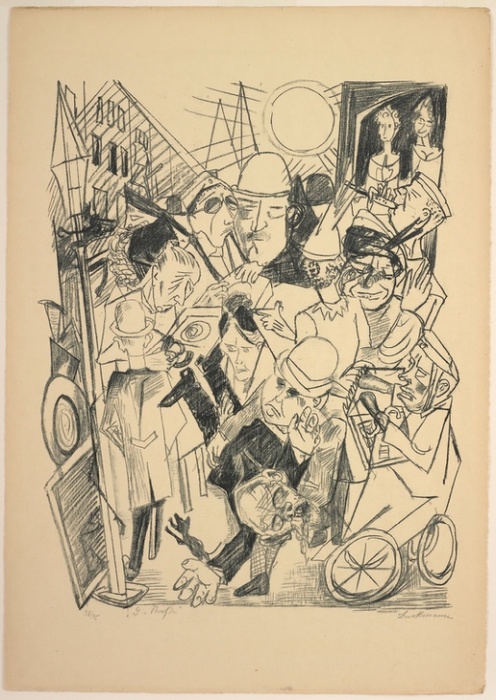 The Street, plate three from Die Hölle von Max Beckmann