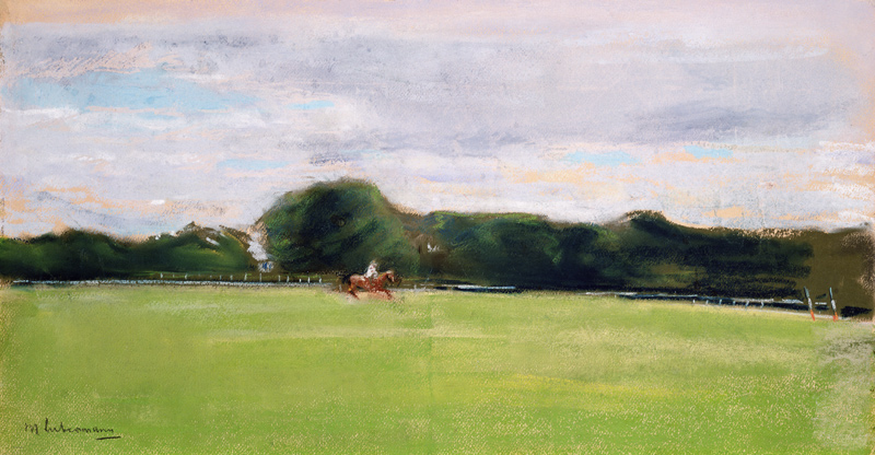 The Polo Field in Jenischs Park, 1902 (pastel on paper) von Max Liebermann