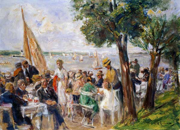 Gartenlokal an der Havel von Max Liebermann