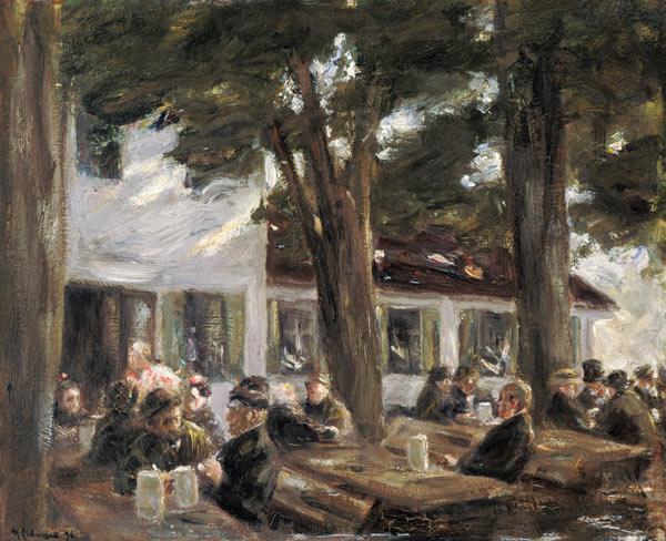 Biergarten zu Brannenburg 1896