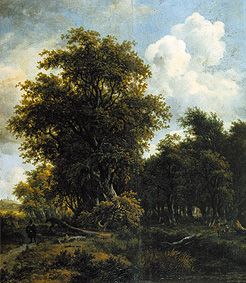 Waldlandschaft. von Meindert Hobbema