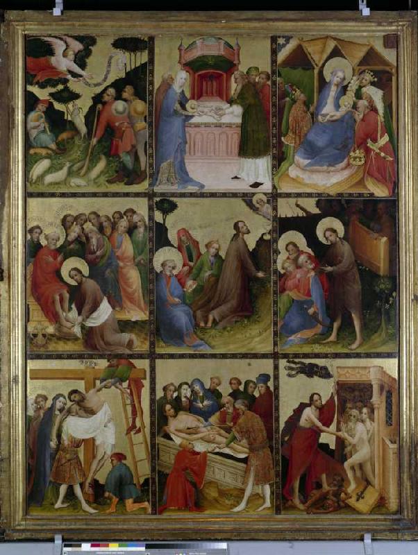 Sogenannte Goldene Tafel - Meister der Goldenen Tafel als Kunstdruck oder  handgemaltes Gemälde.