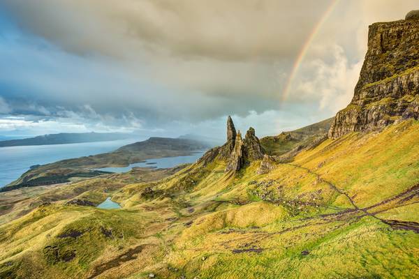 The Old Man of Storr auf der Isle of Skye in Schottland von Michael Valjak