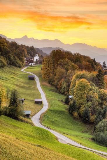 Herbst in Wamberg bei Garmisch-Partenkirchen