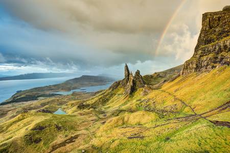 The Old Man of Storr auf der Isle of Skye in Schottland