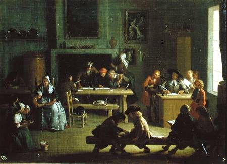 Interior of a Schoolroom von Michel-Ange Houasse