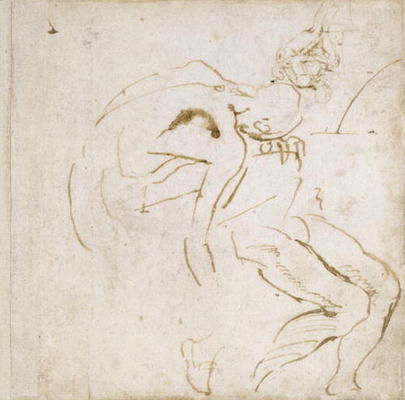 Figure Study, c.1511 (pen & ink on paper) von Michelangelo (Buonarroti)