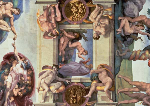 Sistine Chapel Ceiling (1508-12): The Creation of Eve von Michelangelo (Buonarroti)