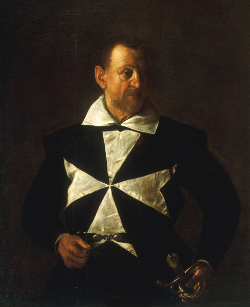 Caravaggio, Portrait of Knight of Malta von Michelangelo Caravaggio