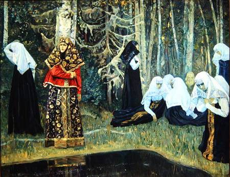 The Legend of the Invisible City of Kitezh von Mikhail Vasilievich Nesterov