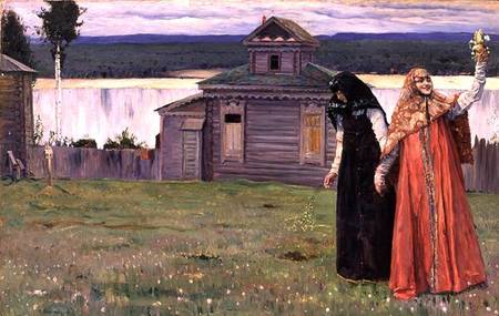 In a Secluded Monastery von Mikhail Vasilievich Nesterov
