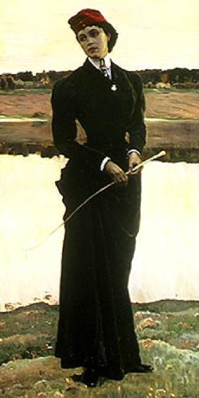 Portrait of Olga Nesterova or, Woman in a Riding Habit 1906