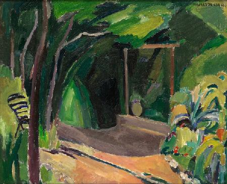 Un coin de jardin, c 1940