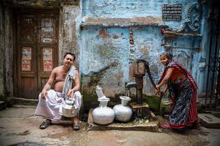 Hindu Street in Dhaka, Bangladesch 2015