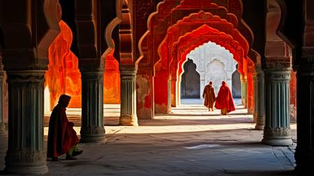 Tempel in Indien. Architektur in Indien. Menschen und Architektur 2023