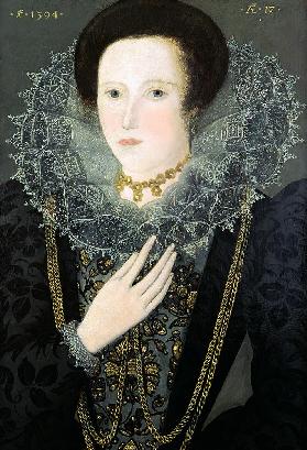 Jane Huddleston (b.1577) at the age of 17 1594