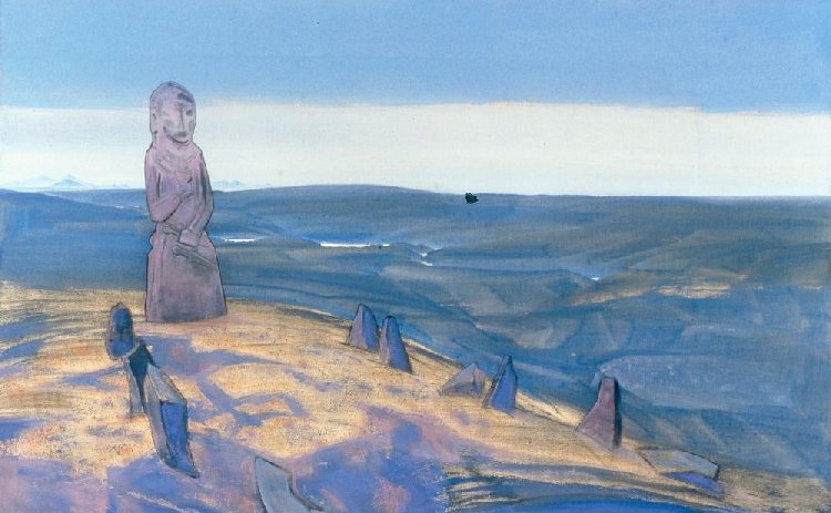 Der Wächter des Kelches von Nikolai Konstantinow Roerich