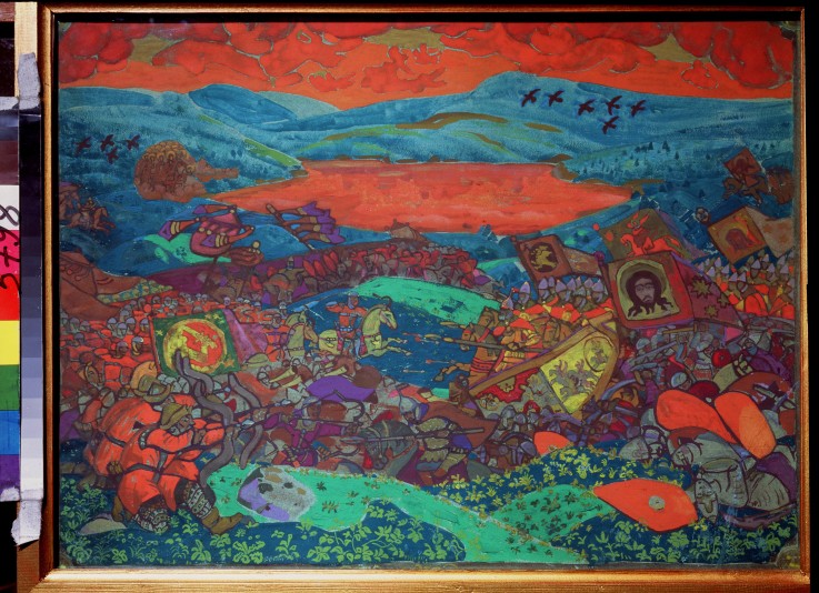 Die Schlacht bei Kerschenez von Nikolai Konstantinow Roerich