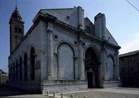 View of the facade, designed by Leon Battista Alberti (1404-72) (photo) 19th