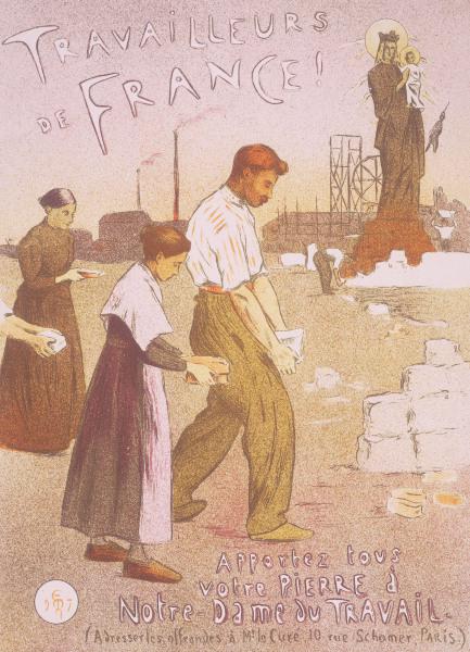 Paris, Notre-Dame-du-Travail, Plakat