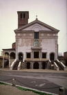 View of the facade designed by Leon Battista Alberti (1404-72), completed after his death by Luca Fa C19th