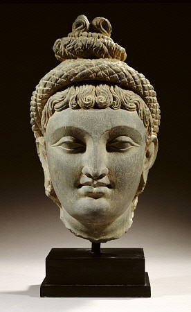 A Rare Gandhara Schist Head Of Probably Hariti von 