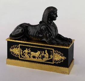 Aegyptische Sphinx / Feuerbock, um 1800