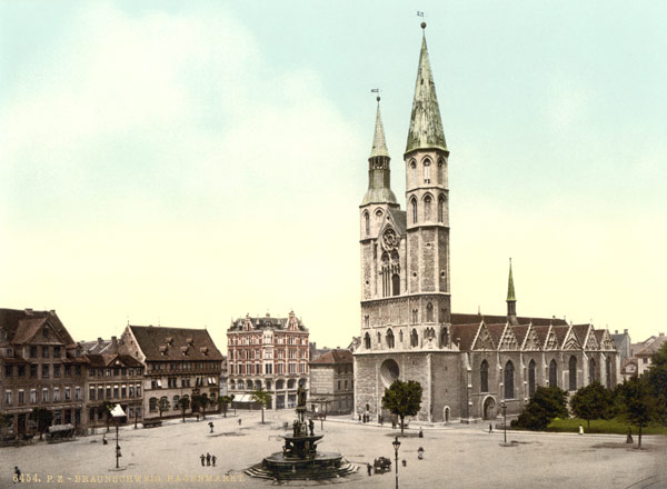 Braunschweig, St. Katharinen u.Hagenmarkt von 