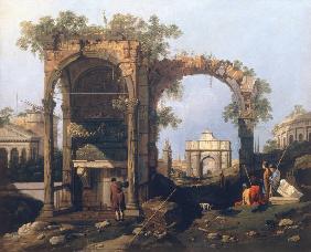 Canaletto, Capriccio mit klass.Motiven