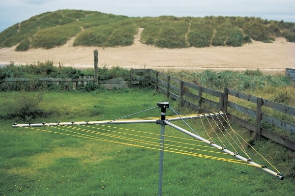 Empty clothes-lines lifeless sand dunes (photo)  von 