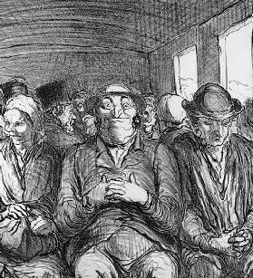 Eisenbahn, Wagen 3.Klasse / Daumier