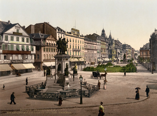 Frankfurt a.M, Roßmarkt u.Goetheplatz von 