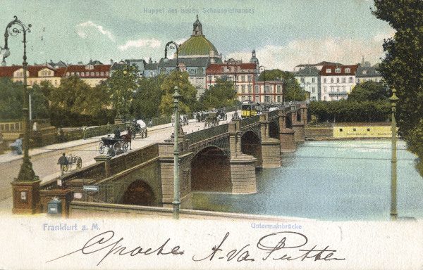 Frankfurt a.M, Untermainbrücke von 