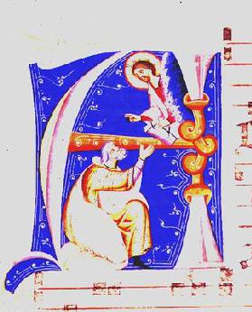 f.1r Historiated initial 'A', Italian C16th