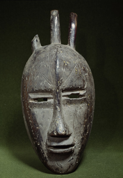 Gehoernte Maske, Bamana, Mali / Holz von 