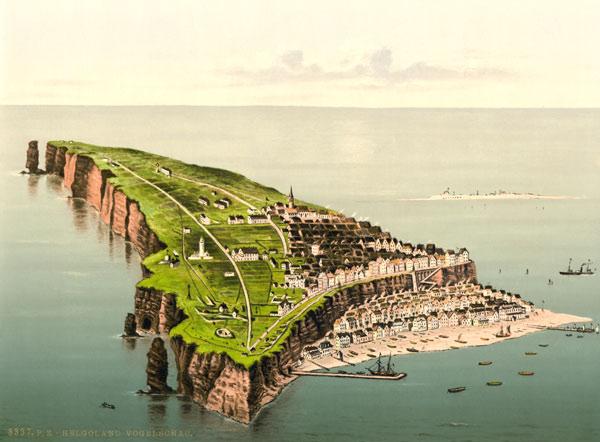 Helgoland aus der Vogelschau