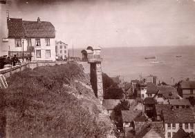 Helgoland,Blick auf den Fahrstuhl/Foto