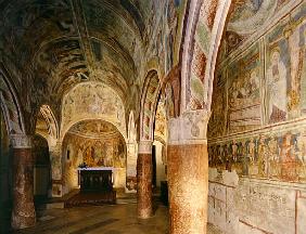 Interior view of the Church of the Holy Trinity in Hrastovlje