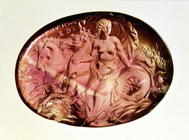 Intaglio of a nereid or Amphitrite on a hippocampus, c.50 BC (amethyst) 18th