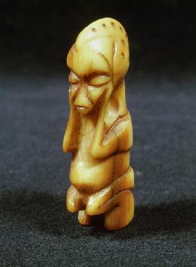 Kniende Figur, Hungana, Zaire /Elfenbein