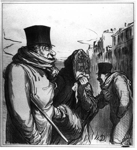 Paris grippe / Honore Daumier von 