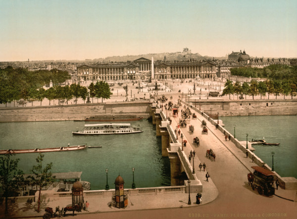 Paris,Pont- u. Place de la Concorde,Foto