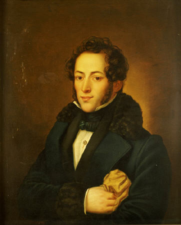 Portrait Of The Poet Aleksandr Sergeevich Pushkin (1799-1837) von 