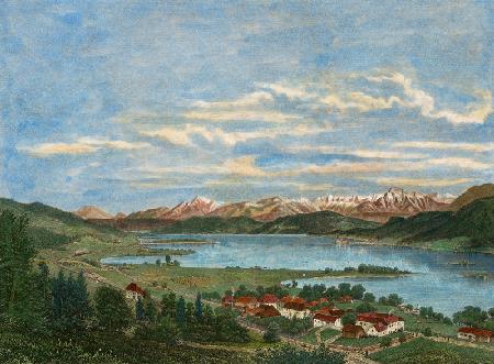 Pörtschach am Wörthersee / Engraving