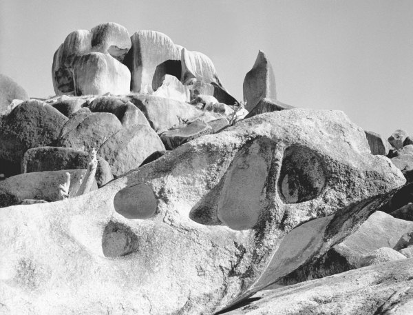 Rocks at Idar (b/w photo)  von 