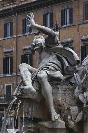 Symbolic Figure of the River Rio de la Plata, from the Fontana dei Quattro Fiumi, by Giovanni Lorenz