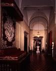 The 'Ingresso di Onore' (Entrance of Honour) with a baldacchino decorated with the family coat of ar 1951