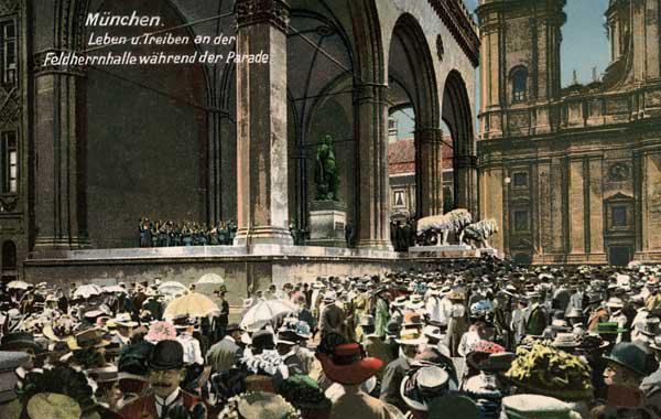 München, Feldherrnhalle während Parade