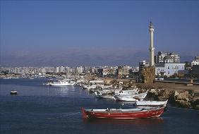 View of the port (colour photo) 