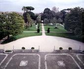 View of the garden seen from the palace, 1596-c.1800 (photo) 1798